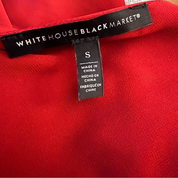 White House Black Martket Halter blouse with Sexy V back Elegant Sleeveless - Picture 7 of 8
